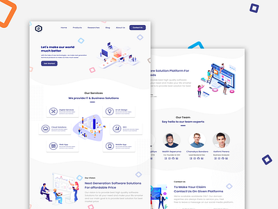 Digital Agency Landing page Design