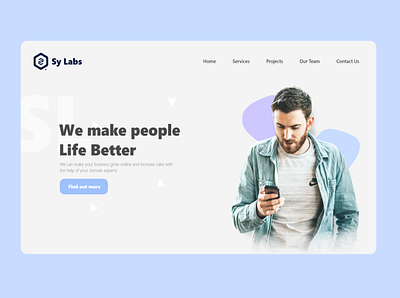 Landing Page Design For Startup branding design designer developer minimal srilanka startup sylabs ui ux uxdesign vector