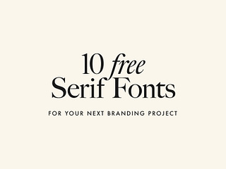 10 FREE High-Quality Serif Fonts For Your Next Branding Project by ...