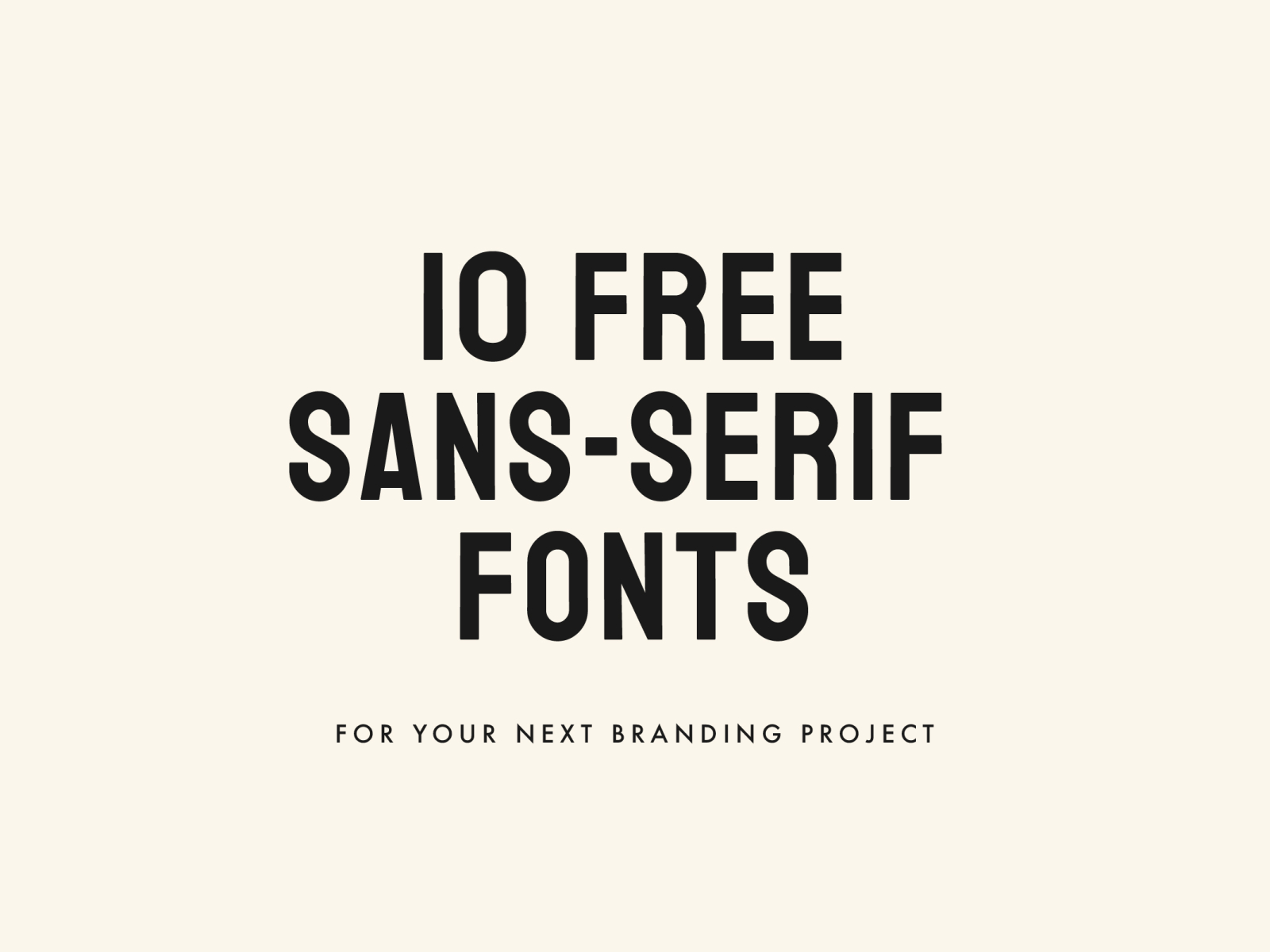 free sans serif fonts
