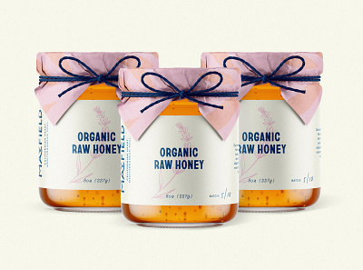Raw Honey Packaging brand identity branding honey illustration logo minimal packaging packaging design type typography