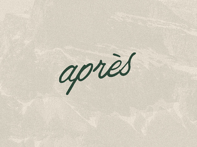 Hand Lettered Script Logo I Après Boutique Hotel