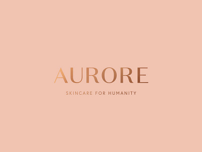 Aurore Wordmark brand brand identity branding business card cosmetics branding logo skincare branding type typography