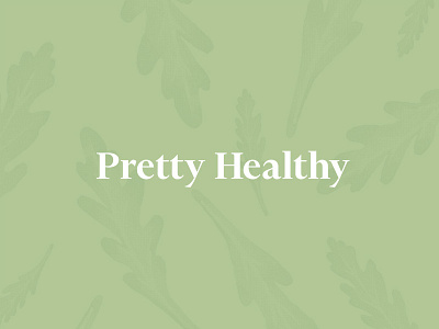 Pretty Healthy Foods Logo branding chef duotone halftone health illustration logo minimal natural nutrition serif typography