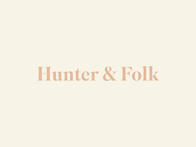 Hunter & Folk Wordmark