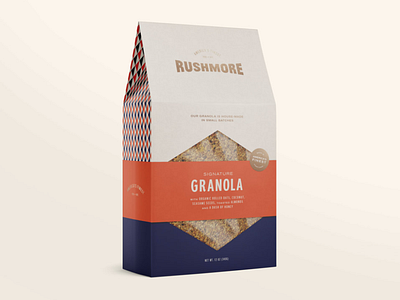 Granola Packaging brand identity branding food packaging food packaging design geometric granola logo minimal packaging pattern retro type typography