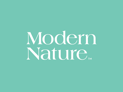 Modern Nature CBD Logo brand brand identity branding cannabis cannabis packaging cbd hemp logo minimal supplement supplements type typography vitamin vitamins