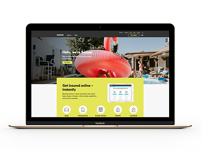 Sonnet Redesign creative direction design design lead insurance product design redesign site sonnet ui ux website
