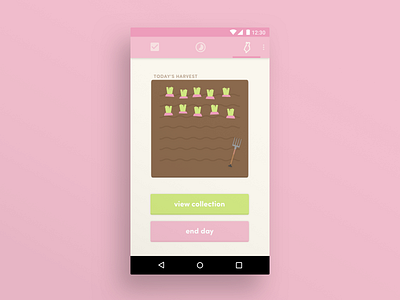 Turnip Redesign - Score android app clean cute icon minimalism mockup pink product ui ux