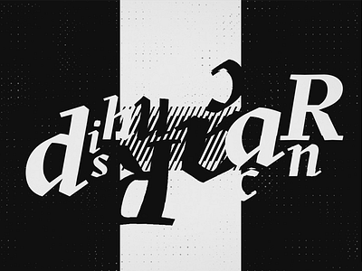 A Frame after effects black experimental grit pixel trapcode type typography white