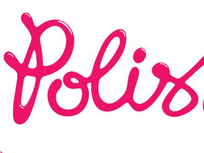 Polish custom lettering logo typography