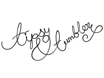 Tipsy & Tumbler Logo 4 custom lettering custom type hand lettering handwriting logo typography