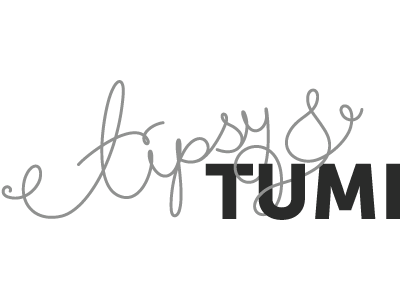 Portion of the final Tipsy & Tumbler Logo