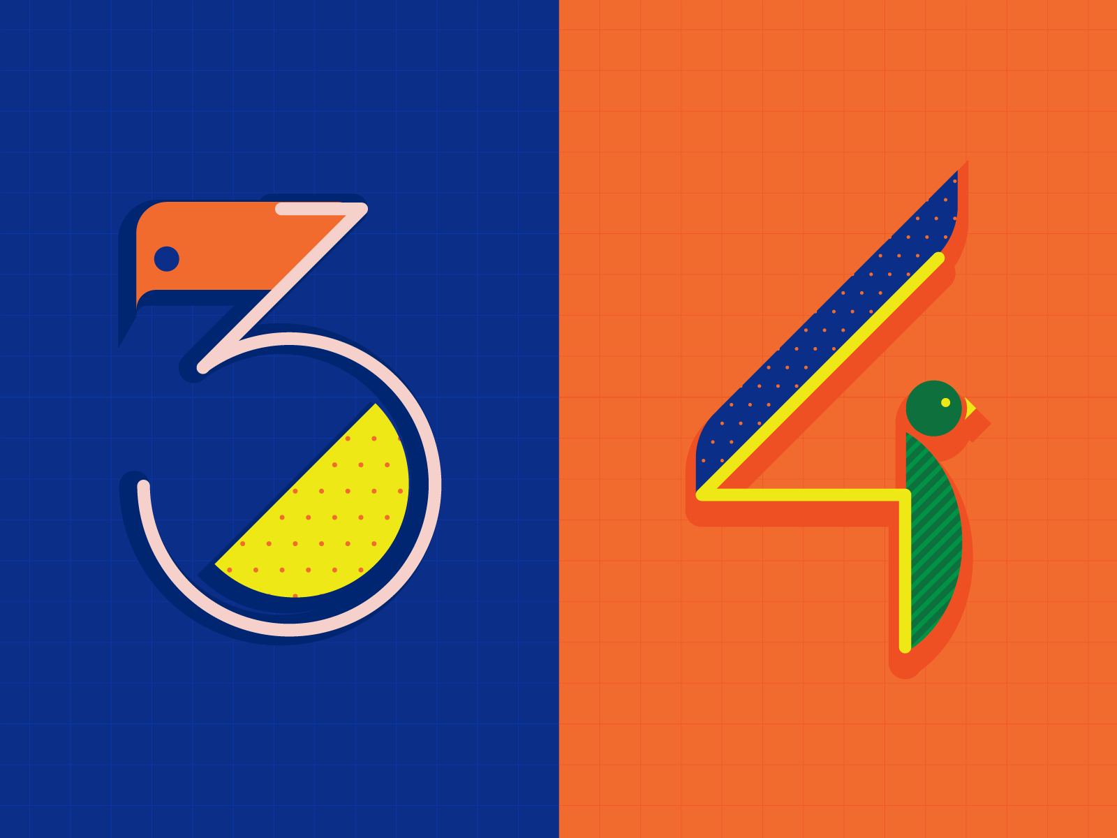 number-3-4-by-trang-ngoc-hien-on-dribbble