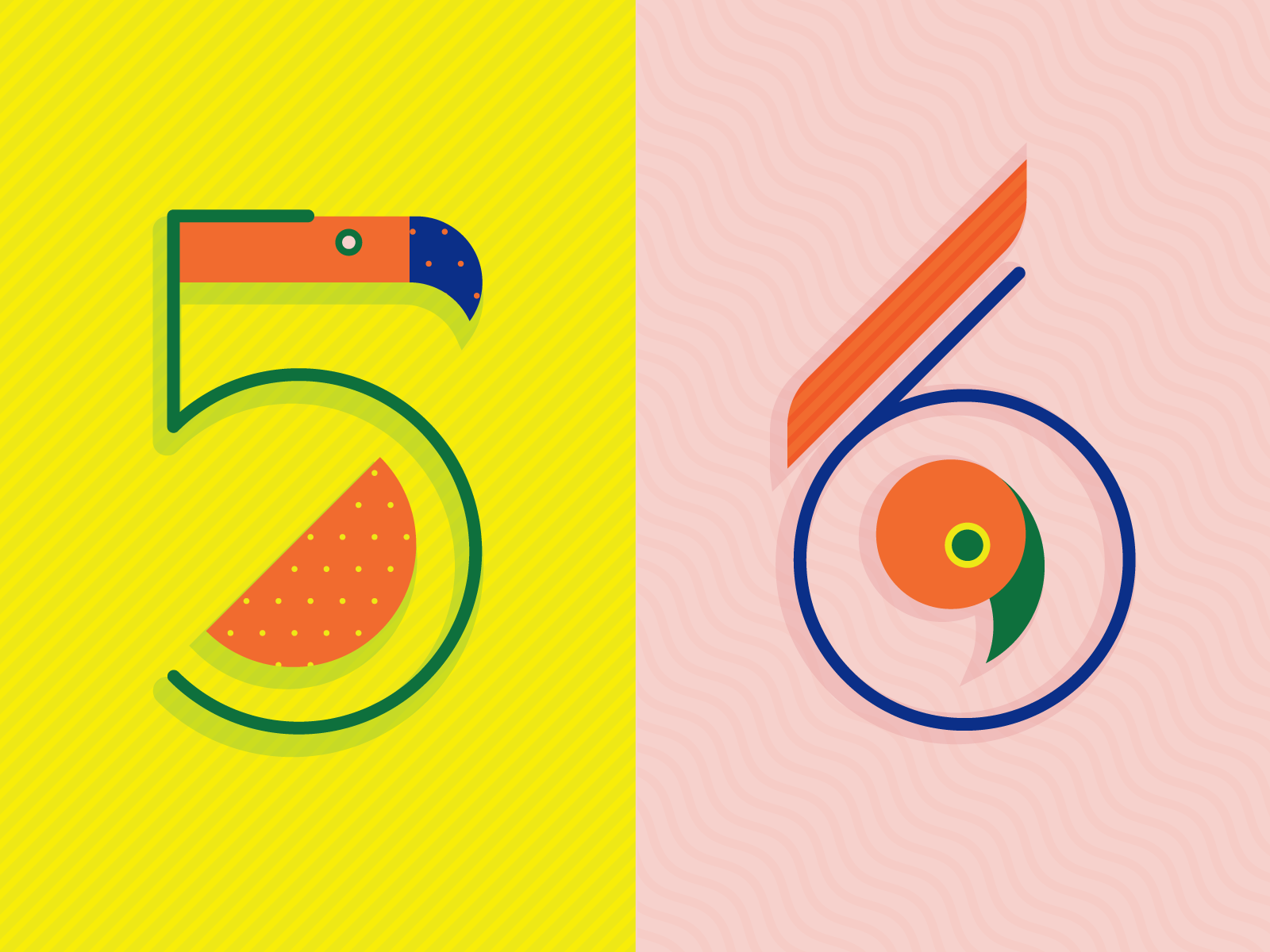 number-5-6-by-trang-ngoc-hien-on-dribbble