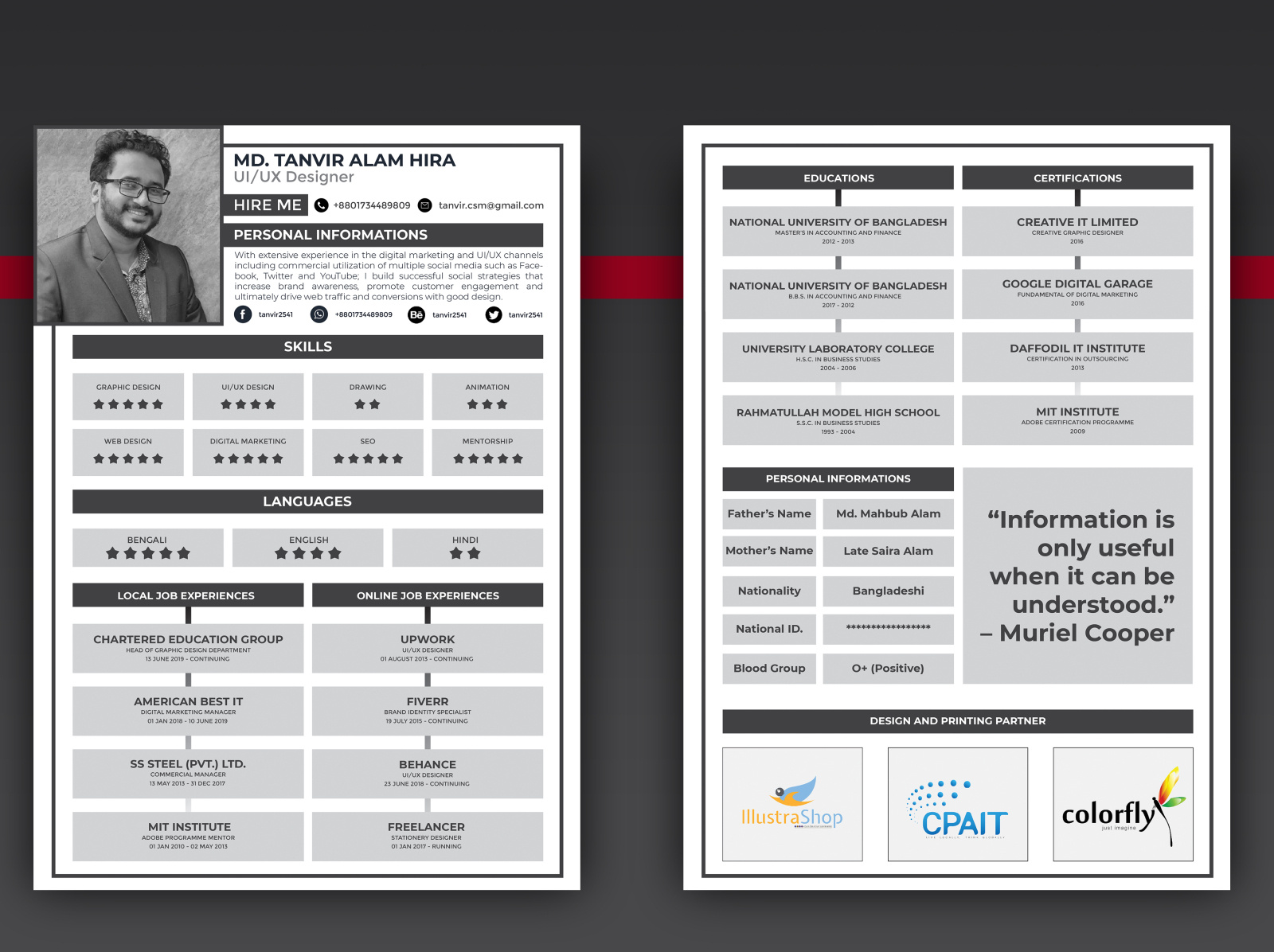 resume template ai free download