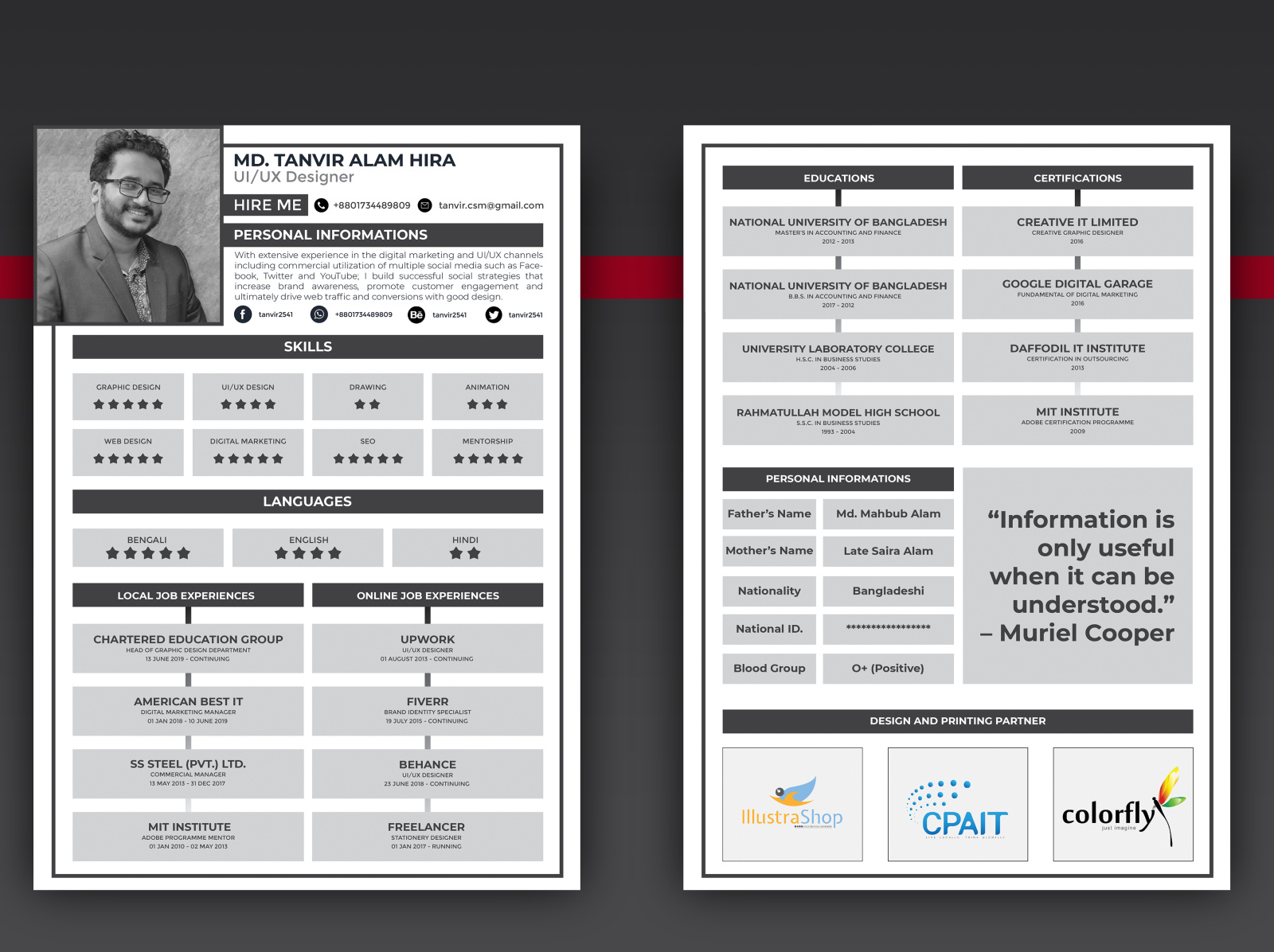 ai generated resume template free download