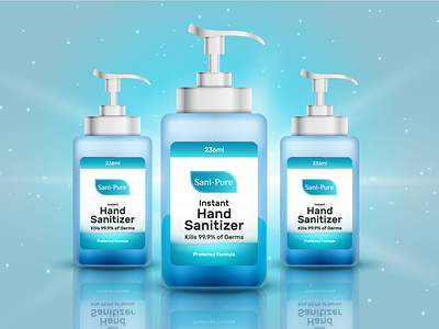 Hand Sanitizer Label Design