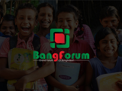 "BangForum" - Logo 2020 bangladesh branding clean clean design design forum logo icon icon design icon designs illustration logo logo design logotype typogaphy