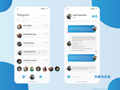 Telegram Chat box Re-Design Challenge 2020 branding clean clean design design ui ui design uidesign ux web