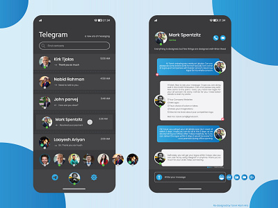 Telegram Chatbox Challenge Dark Version