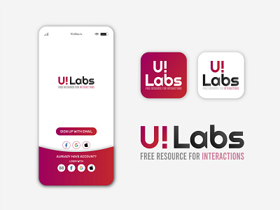 Introducing | UiLabs 2020 branding clean clean design design icon design interaction design interface logo logo design logotype ui ui design vector