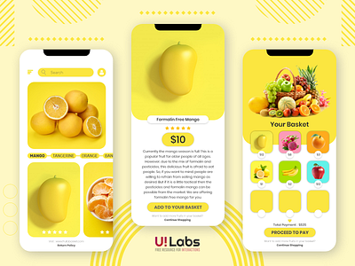 Fruit Basket Mobile UI