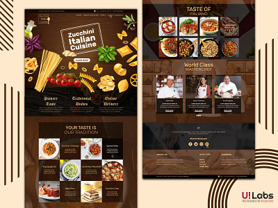 Zucchini Italian Cuisine Site Template