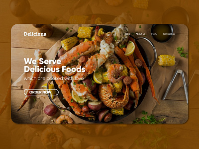 Delicious Foods Landing Page