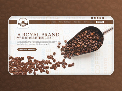 Coffee Shop Website UI