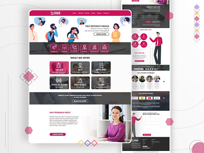 VOIP BUSINESS WEB UI 2020 branding clean clean design design illustration interaction real ui real ui ui ui design user interface ux web web development web ui website design wordpress wordpress theme