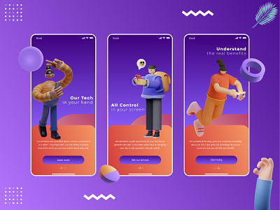 Onboarding screen designs