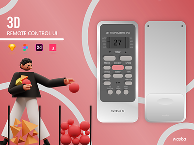Waska | Remote Control UI | XD | Sketch | Figma