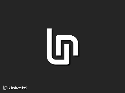 Univoto™ | Minimal Logo Template brand brand identity holographic lettermark typography u letter logo