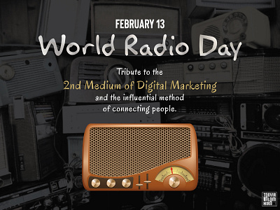 World Radio Day 2020 branding clean clean design design world radio day