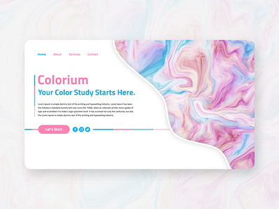 Colorium | Header Exploration branding clean clean design design header header design header exploration ui ui design ux