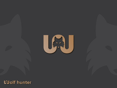 Wolf hunter | Branding branding flat holographic icon iconfolio lettermark logo mark minimal monogram sketch w letter logo