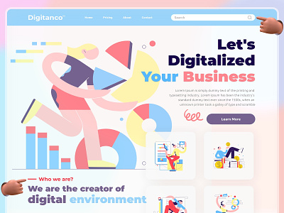 Digitanco - a digital agency website digital agency website web web design webpage website