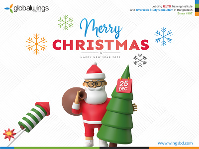 Merry Christmas from Globalwings banner globalwings merry christmas social media banner web banner