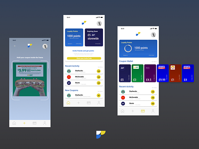 Loyalty App + Coupons app branding design figma illustration logo side project ui ux