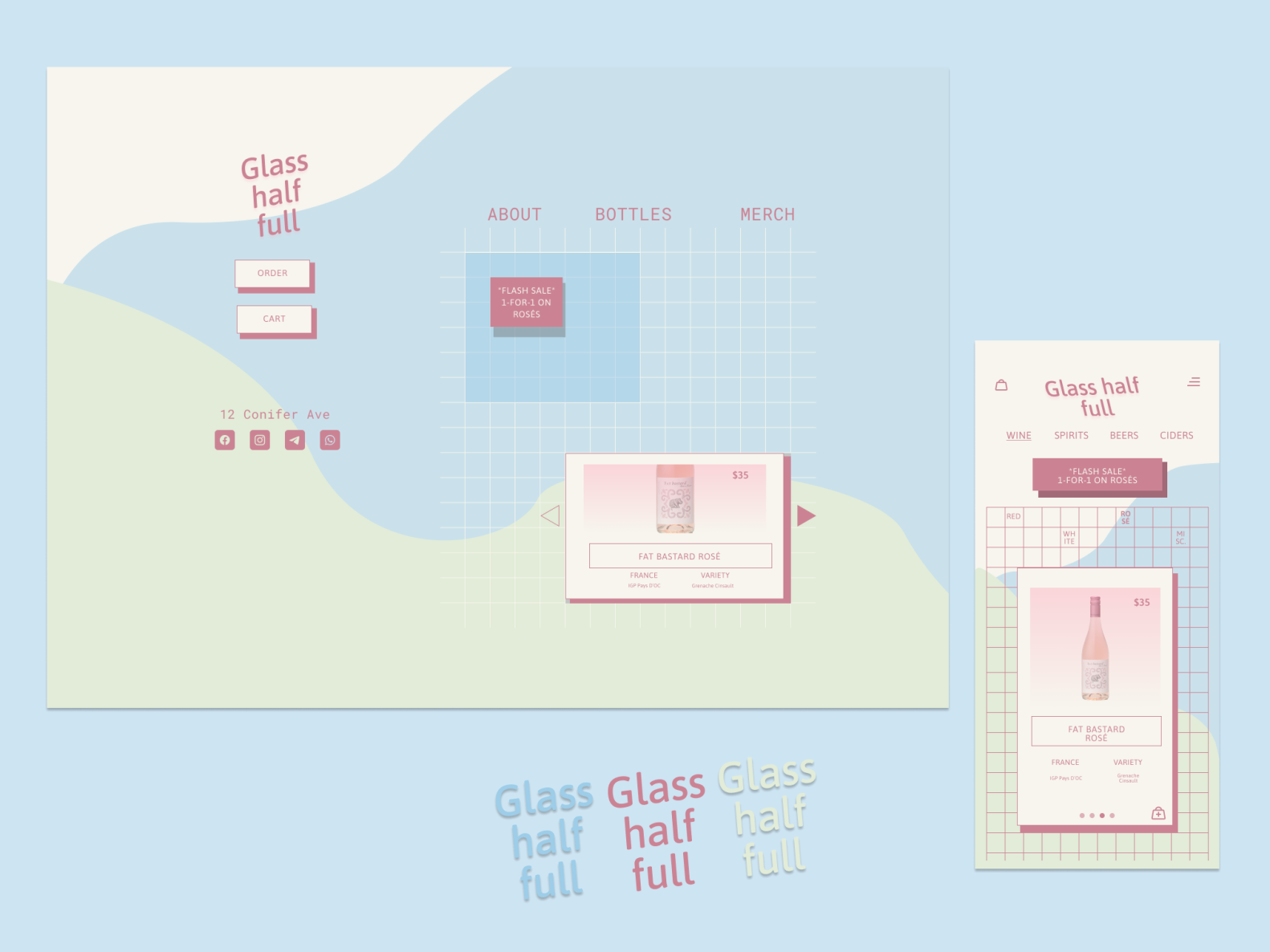 Glass Half Full 1.0 by dana on Dribbble