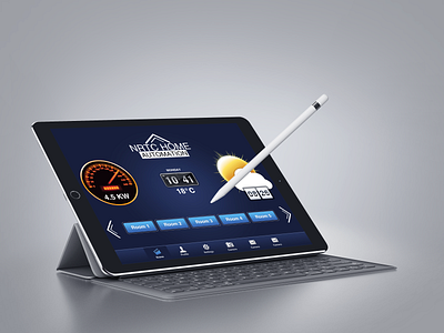 Home Automation iPad Application application branding free ipad ipad app ipad application muhammadshafiq psd responsive