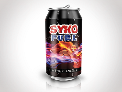 SYKO Fuel Energy Drink cold drink energy drink free free mokup icon illustration mshafiq psd psd mockup ui ux vector