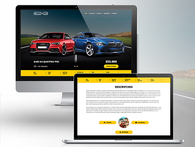 Car Website Design branding design free graphic design logo muhammadshafiq new style psd responsive ui ux web website design