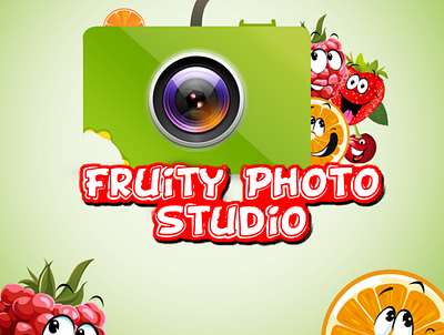 Fruity Photo Studio Logo best logo branding design free game logo graphic design illustration logo logo design muhammadshafiq psd