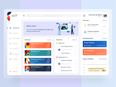 CeLOE Dashboard Redesign Concept blue blue and white clean clean layout dashboad dashboard app dashboard design dashboard ui redesign ui ui design uidesign uiux ux web web design web ui web ui ux webdesign white