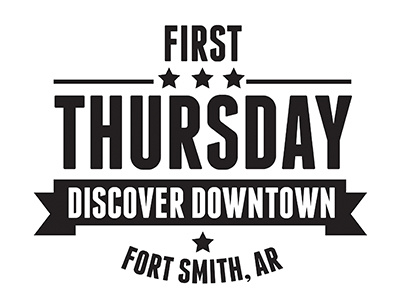 First Thursday Logo arkansas branding fort logo smith vintage