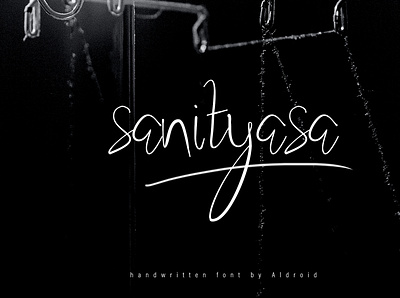 Sanityasa art branding design font handwriting handwritten typo