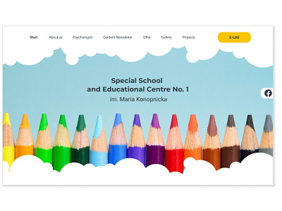 Special School Landing Page UI education figma kids learning school school project ui web website