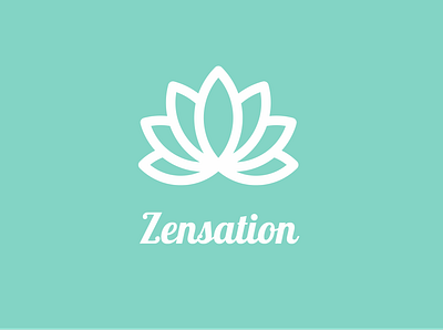 Zensation branding design flat icon icons logo logo design logo designer logo maker logodesign lotus lotus flower lotus logo